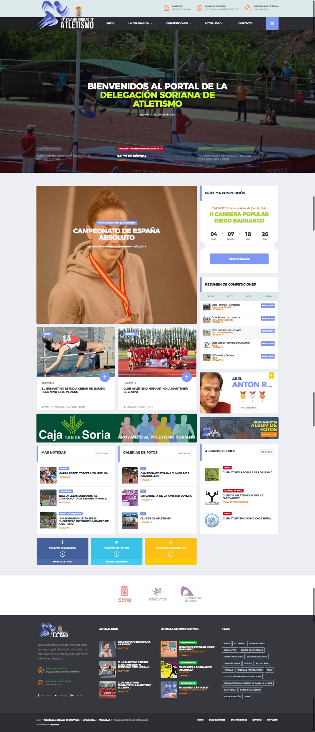 GESDINET. DELEGACIÓN SORIANA DE ATLETISMO