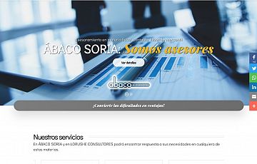 Desarrollo de una nueva web: ABACO SORIA S.L.