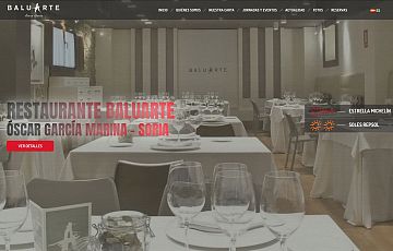 Rediseñada por completo la web del Restaurante Baluarte