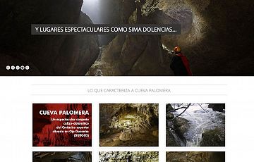 Cueva Palomera, una de las mayores de España, tiene su web creada por Gesdinet