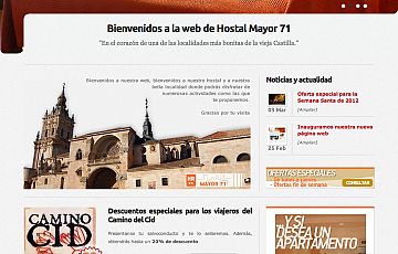 Finalizada la web del Hostal Mayor 71 y de los apartamentos Real Alfolí de El burgo de Osma