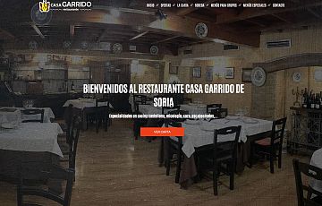 Diseñamos la nueva web del Restaurante Casa Garrido de Soria