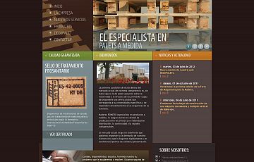 Presentada la nueva web de Maderas Romero S. L. sobre la fabricación de palets de madera (www.todopalets.com)